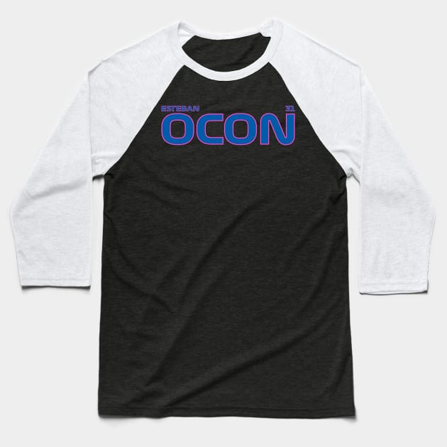 ESTEBAN OCON 2023 Baseball T-Shirt by SteamboatJoe
